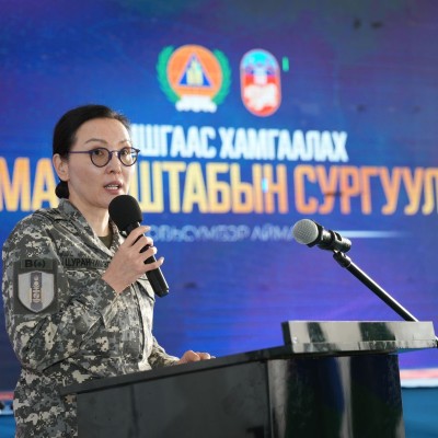 ГОВЬСҮМБЭР АЙМАГТ ЗОХИОН БАЙГУУЛЖ БАЙГАА ГАМШГААС ХАМГААЛАХ КОМАНД-ШТАБЫН СУРГУУЛЬ ЭХЭЛЛЭЭ | HuduuMN