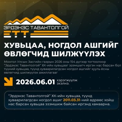 УЛСЫН БҮРТГЭЛИЙН БАЙГУУЛЛАГА 1072 ХУВЬЦААГ ӨВЛҮҮЛЭН ШИЛЖҮҮЛЭХТЭЙ ХОЛБООТОЙ 3 ТӨРЛИЙН СЕРВИСИЙН ХӨГЖҮҮЛЭЛТИЙГ ХИЙЖ, ХУР СИСТЕМД НИЙЛҮҮЛЛЭЭ | HuduuMN