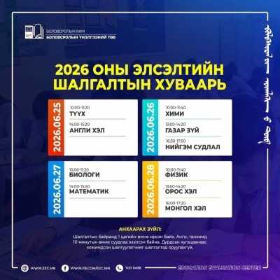 ОРОН ДАЯАР ЭЛСЭЛТИЙН ЕРӨНХИЙ ШАЛГАЛТ ЭХЭЛЛЭЭ | HuduuMN