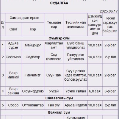 Хөдөлмөр эрхлэлтийг дэмжих чиглэлээр 2025 онд хэрэгжүүлэх үйл ажиллагаа | HuduuMN