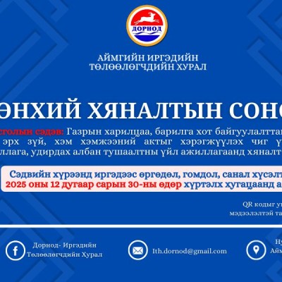 ХОТ БАЙГУУЛАЛТ ГАЗРЫН ХАРИЛЦААТАЙ ХОЛБООТОЙ ЕРӨНХИЙ ХЯНАЛТЫН НИЙТИЙН СОНСГОЛЫГ ЗОХИОН БАЙГУУЛЖ БАЙНА | HuduuMN