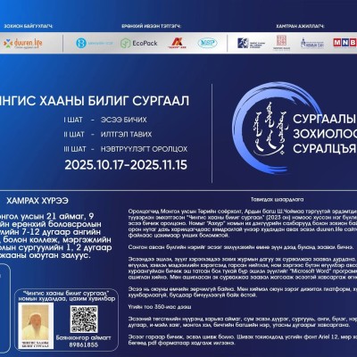 СУРГААЛЫН ЗОХИОЛООС СУРАЛЦЪЯ УЛСЫН УРАЛДААН ЗАРЛАГДЛАА | HuduuMN